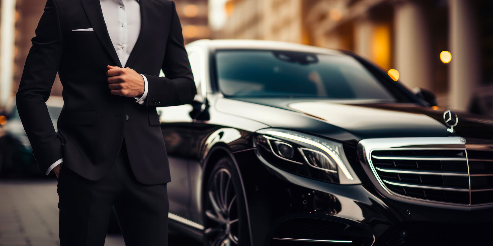 Premium Luxury Sedan Executive Black Car Service