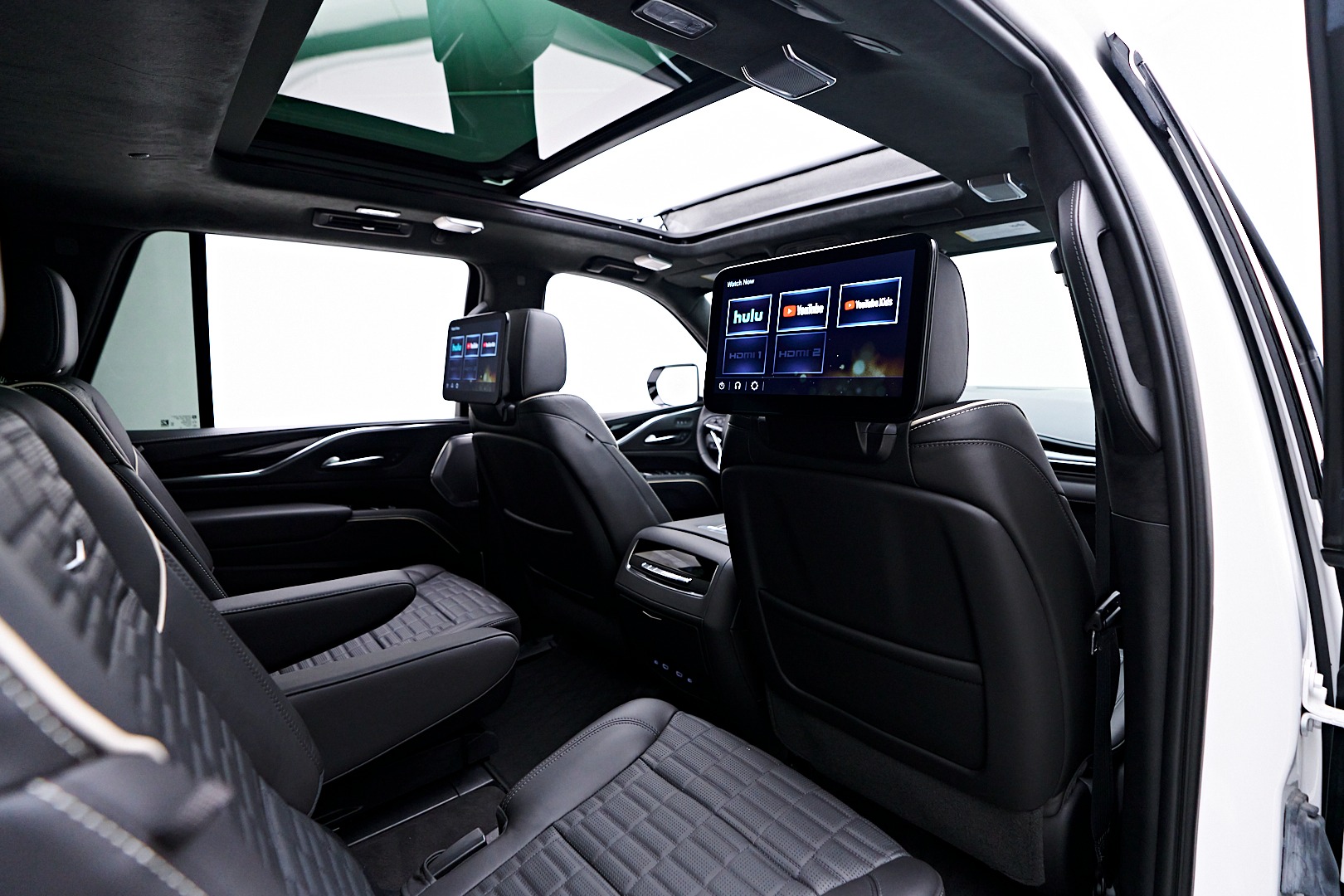 Cadillac rear cabin for Mill Valley limo service with a professional chauffeur in Marin County