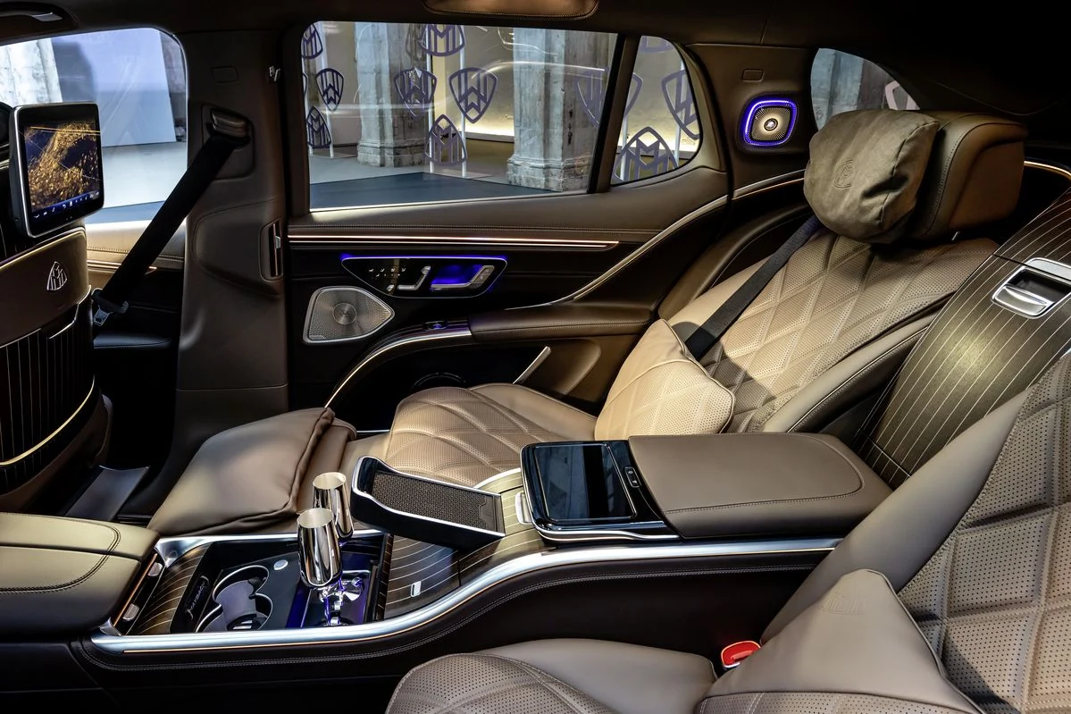 Mercedes-Benz S-Class rear cabin interior